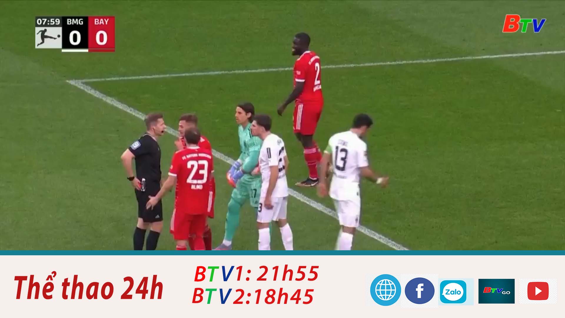 	Vòng 21 Giải Bundesliga – Gladbach 3-2 Bayern Munich